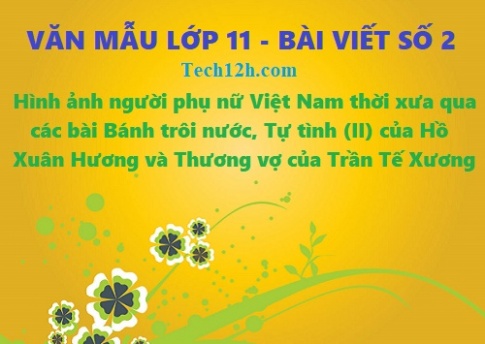 Văn mẫu 11 bài viết số 2 đề 2: Hình ảnh người phụ nữ Việt Nam thời xưa qua các bài Bánh trôi nước, Tự tình (II) của Hồ Xuân Hương và Thương vợ của Tế Xương