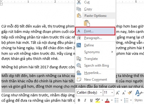 Cách ẩn và hiện những đoạn văn bản quan trọng trong word