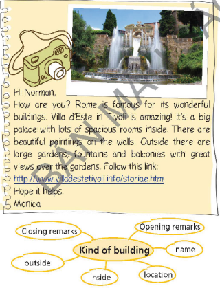 [Right On] Giải tiếng Anh 6: Writing - A letter about a building