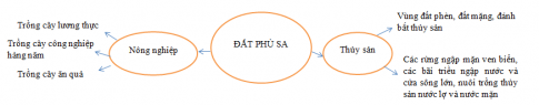 Câu 7.  Hoàn thành sơ đồ theo mẫu sau về giá trị sử dụng của đất phù sa