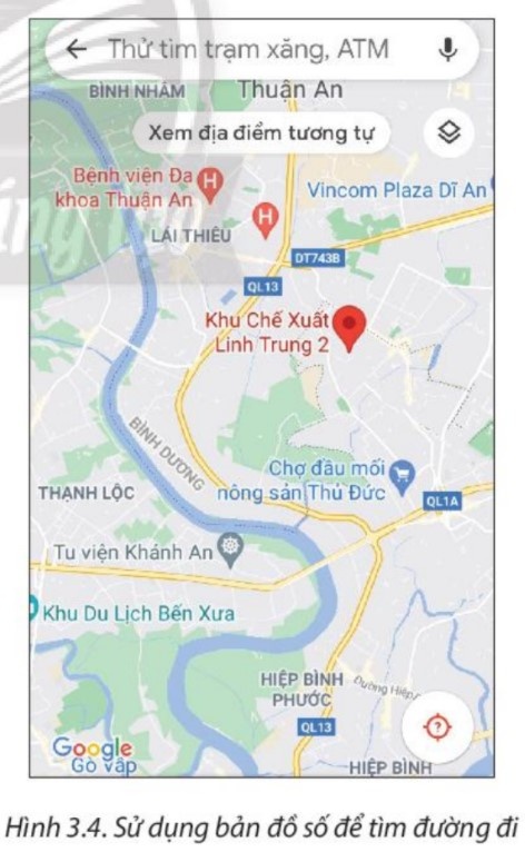 Giải bài 3 Một số ứng dụng của GPS và bản đồ trong đời sống