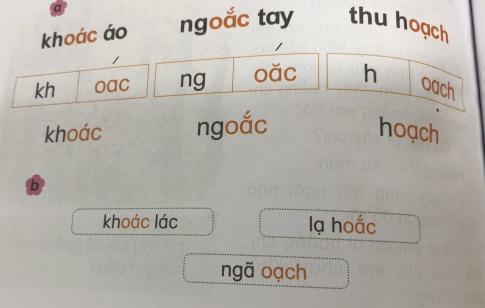 [Phát triển năng lực] Tiếng việt 1 bài 16D: oac, oăc, oach