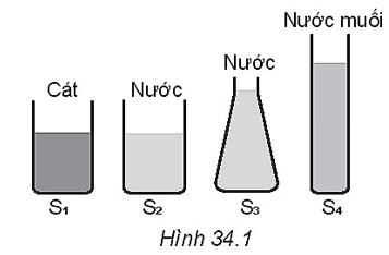 Sự so sánh nào sau đây về áp suất của các chất trong bình tác dụng lên đáy bình ở câu trên là đúng