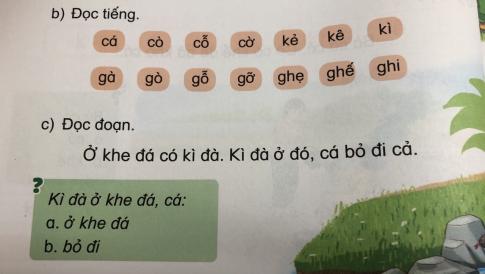 [Phát triển năng lực] Tiếng việt 1 bài 2E: Ôn tập e, ê; h, i; g, gh; k, kh