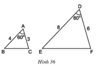 Giải Bài 6: Trường hợp đồng dạng thứ hai - sgk Toán 8 tập 2 Trang 75-1