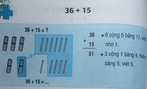 Giải bài 36 + 15