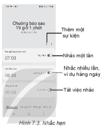 Đặt lịch, nhắc hẹn là một chức năng rất có ích trên thiết bị di động. Em hãy tìm hiểu chức năng này