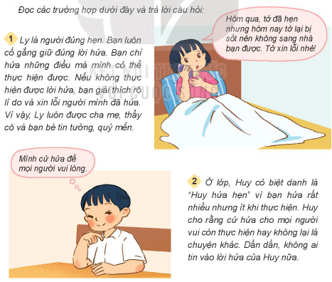 Giải bài 5 Giữ lời hứa