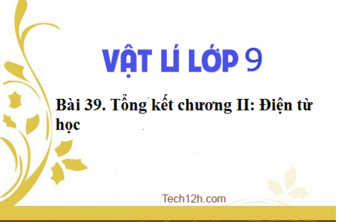 Giải bài 39 vật lí 9: Tổng kết chương II: Điện từ học