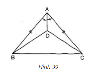 Giải Câu 39 Bài 6: Tính chất ba đường phân giác của tam giác - sgk Toán 7 tập 2 Trang 73