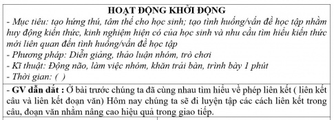 Giáo án PTNL bài Liên kết câu và liên kết đoạn văn (Luyện tập)