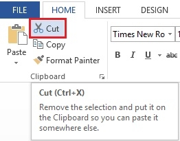 Tập hợp các cách sao chép, cắt, dán văn bản trong Word 2013