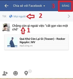 Cách chia sẻ những bài viết hay trên Facebook bằng điện thoại An droid