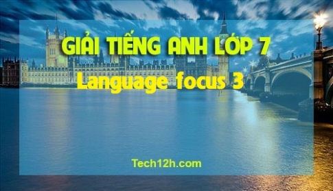 Language focus 3