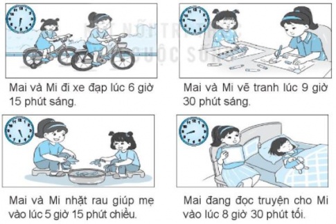 [KNTT] Giải VBT Toán 2 bài 29: Ngày - giờ, giờ - phút