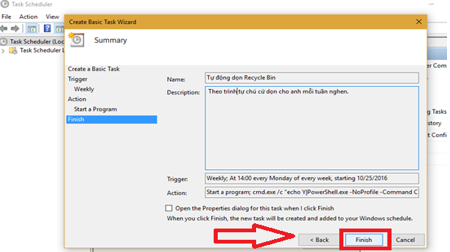 Dọn rác tự động  cho Recycle Bin trên Window 8, 8.1 win 10
