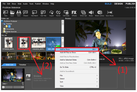 Hướng dẫn làm video từ ảnh có sẵn với phần mềm Proshow Producer 