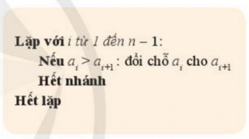 Giải bài 4 Sắp xếp nổi bọt