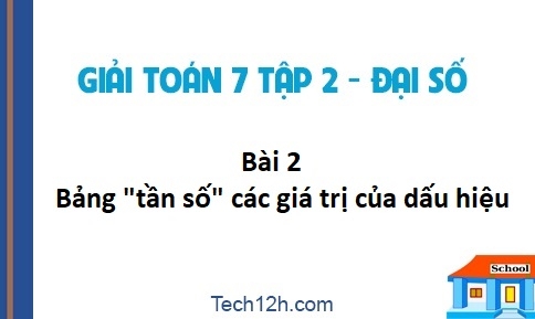 Giải bài 2: Bảng 