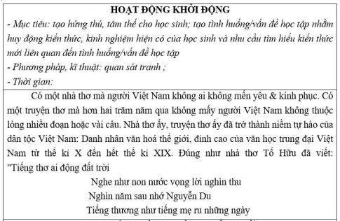 Giáo án PTNL bài Truyện Kiều của Nguyễn Du