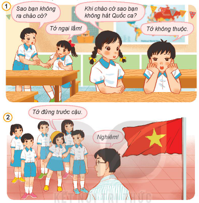 Giải bài 1 Chào cờ và hát quốc ca