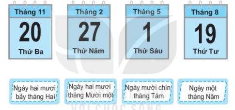 [KNTT] Giải VBT Toán 2 bài 30: Ngày - tháng