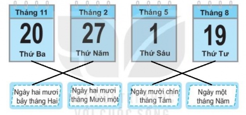 [KNTT] Giải VBT Toán 2 bài 30: Ngày - tháng