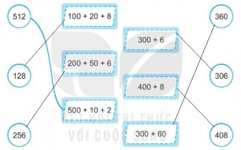 [KNTT] Giải VBT Toán 2 bài 52: Viết số thành tổng các trăm, chục, đơn vị