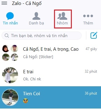 Rời khởi nhóm chát Zalo trên máy tính chỉ với ba bước