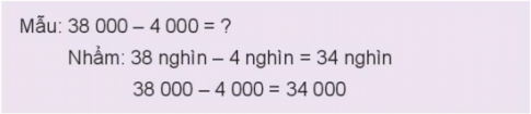 Giải bài 64 Phép trừ trong phạm vi 100 000