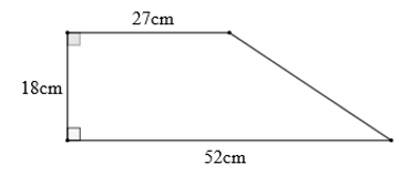 Trắc nghiệm Toán 5 bài: Luyện tập về diện tích hình thang