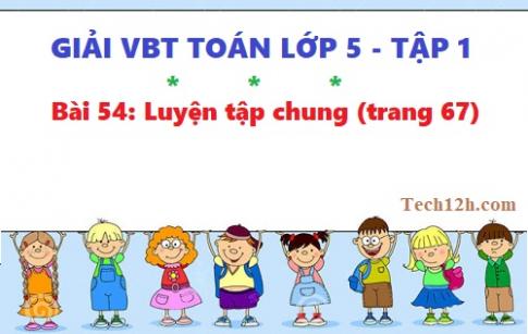 VBT toán 5 tập 1 bài 54: Luyện tập chung (trang 67)