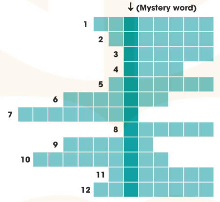 1. Complete the crossword. What is the mystery word?