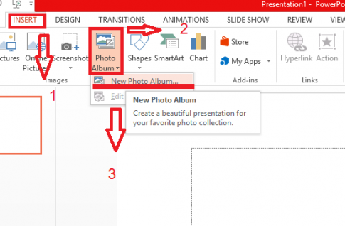 Tạo album ảnh đẹp dễ dàng bằng phần mềm Powerpoint