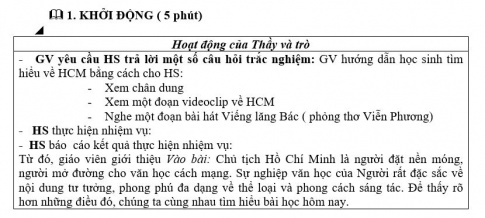 Giáo án PTNL bài Tuyên ngôn độc lập (phần tác giả)