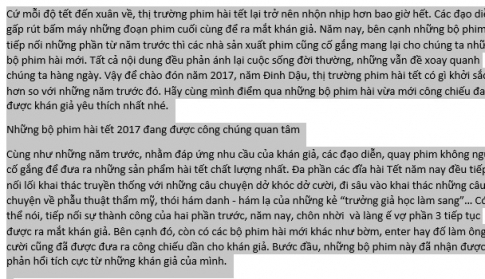 Cách ẩn và hiện những đoạn văn bản quan trọng trong word