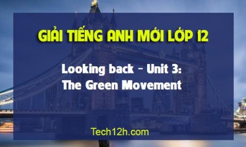 Looking back Unit 3: The Green Movement