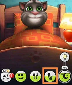 Cách cho mèo đi vệ sinh trong My Talking Tom đơn giản