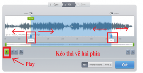 Cắt audio, ghép nhạc đơn giản, miễn phí không cần phần mềm