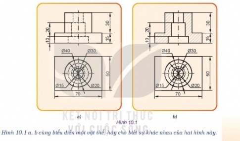 Giải bài 10 Hình cắt và mặt cắt