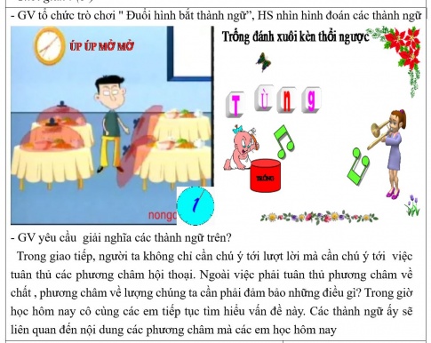 Giáo án PTNL bài Các phương châm hội thoại (tiếp)