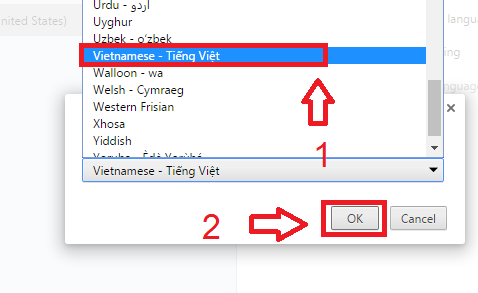 Cài đặt tiếng Việt cho trình duyệt google chrome của bạn