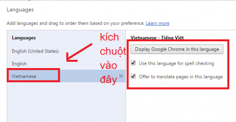 Cài đặt tiếng Việt cho trình duyệt google chrome của bạn