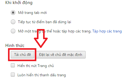 Cách thay đổi chủ đề cho trình duyệt google Chrome và Cốc Cốc của bạn