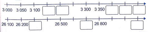 Bài tập 2. Trang 31 VBT Toán 3 tập 2