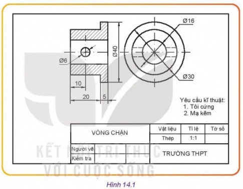 Giải bài 14 Bản vẽ cơ khí