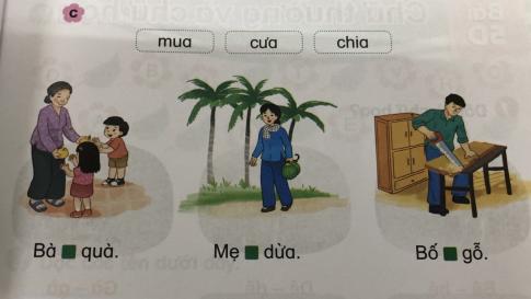 [Phát triển năng lực] Tiếng việt 1 bài 5C: ua, ưa, ia