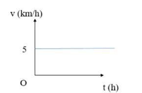 Một vật nhỏ chuyển động thẳng đều có đồ thị như trên hình vẽ. Kết luận nào dưới đây là chính xác? 