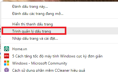 Cách lưu bookmark trên google chrome, Cốc Cốc khi cần cài lại trình duyệt