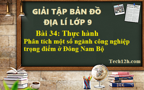 Giải TBĐ địa 9 bài 34: Thực hành phân tích một số ngành công nghiệp trọng điểm ở Đông Nam Bộ